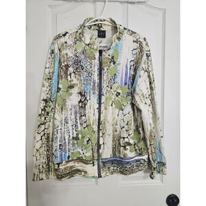 Dolcezza Jacket In Multi- Colir Abstract Print